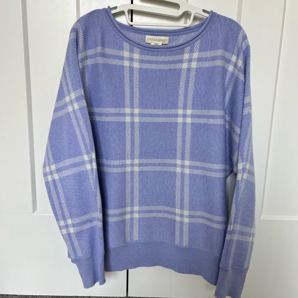 Beautiful Cynthia Rowley purple sweater in size large